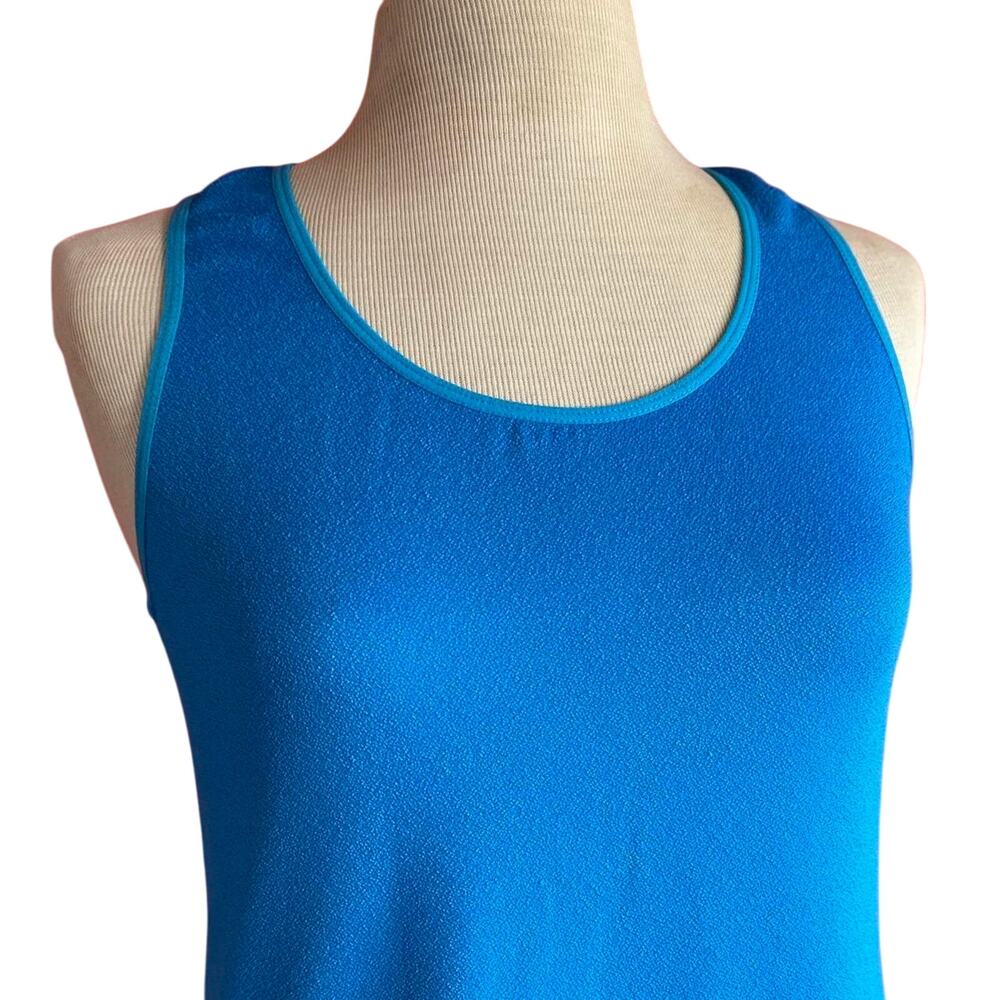 Womens Top Size Large Blue Tank Summer Everyday Casual Packable Travel Costco - Picture 2 of 7